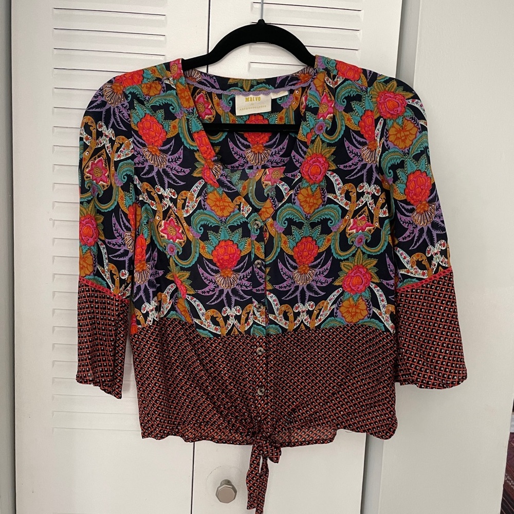 Anthropologie Maeve button down blouse small